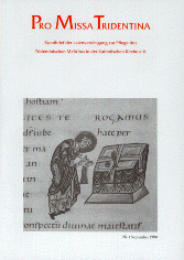 Rundbrief Pro Missa Tridentina Nr. 1, September 1990