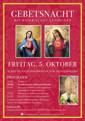 Gebetsnacht mit Weihbischof Schneider in Frankfurt a.M.